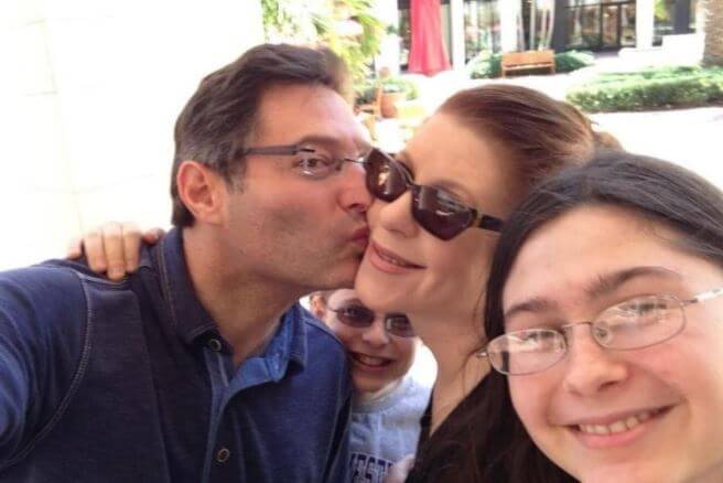 Jon Shainman with his wife and children.